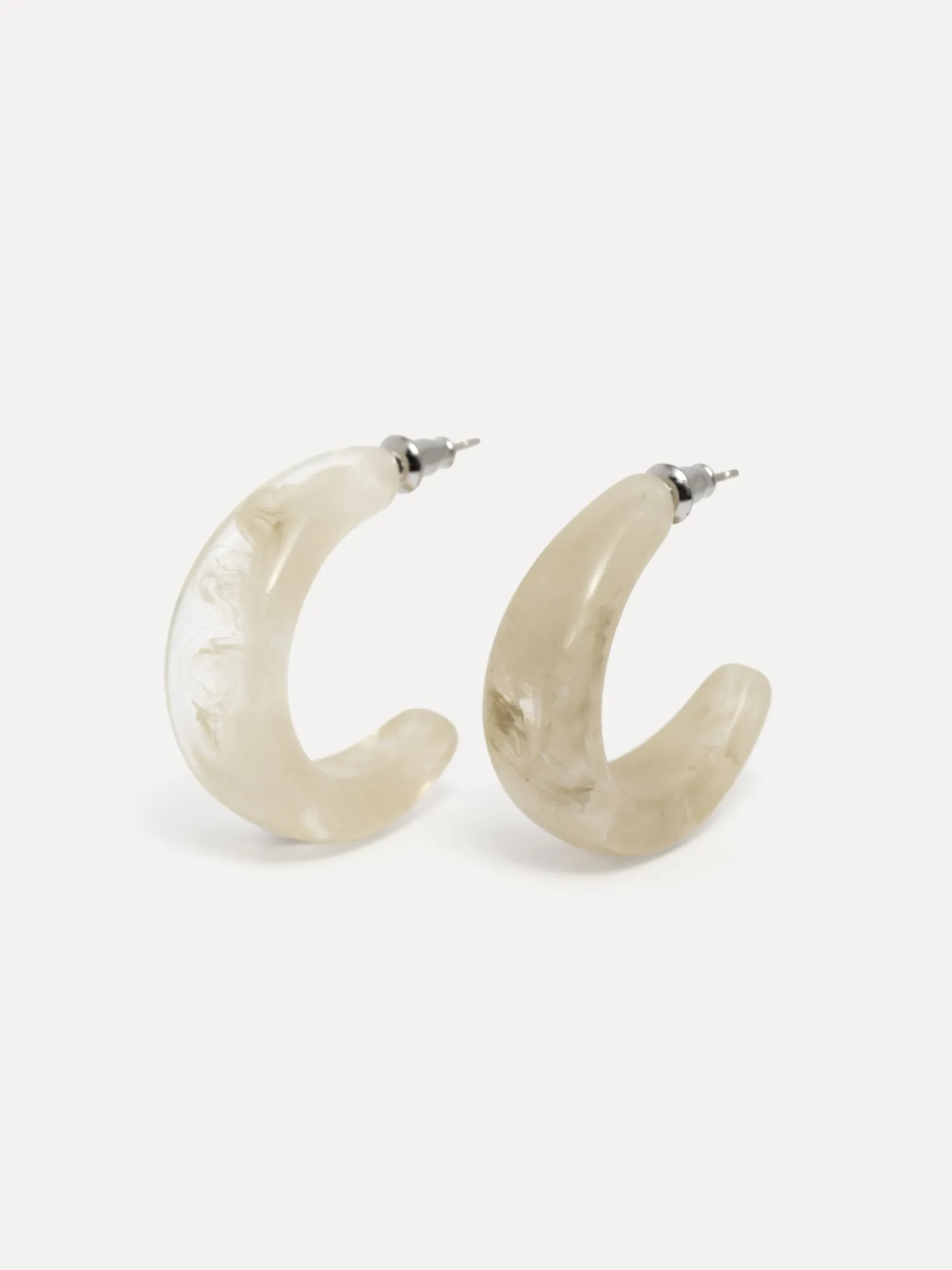 Outlet Les Soeurs Resin Oorbellen Set Melly Cream