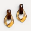Best Les Soeurs Resin Oorbellen Set Mya Brown/Amber