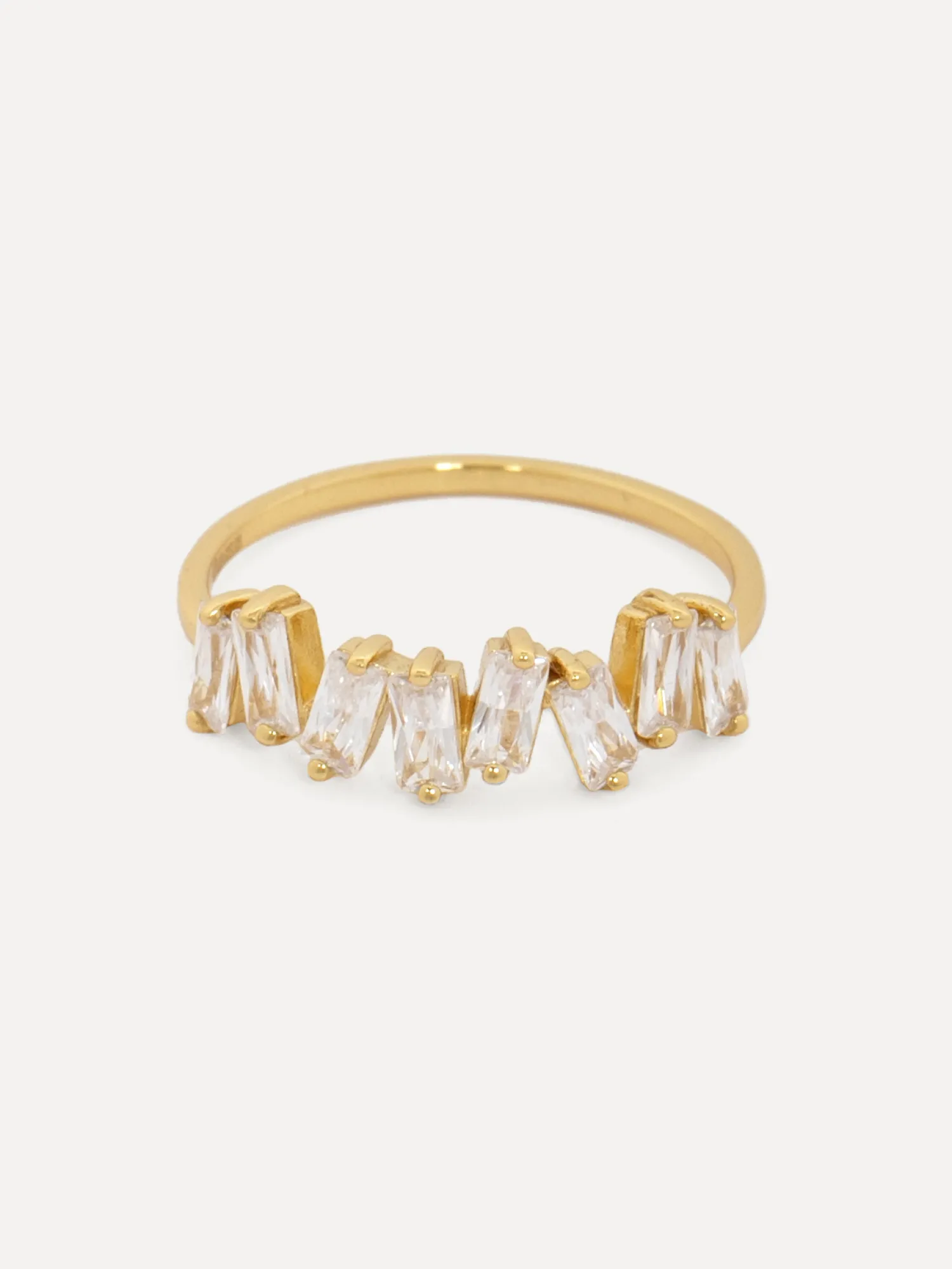 Clearance Les Soeurs Ring Chloe Baguette Gold