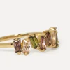 Online Les Soeurs Ring Chloe Baguette Multi Gold