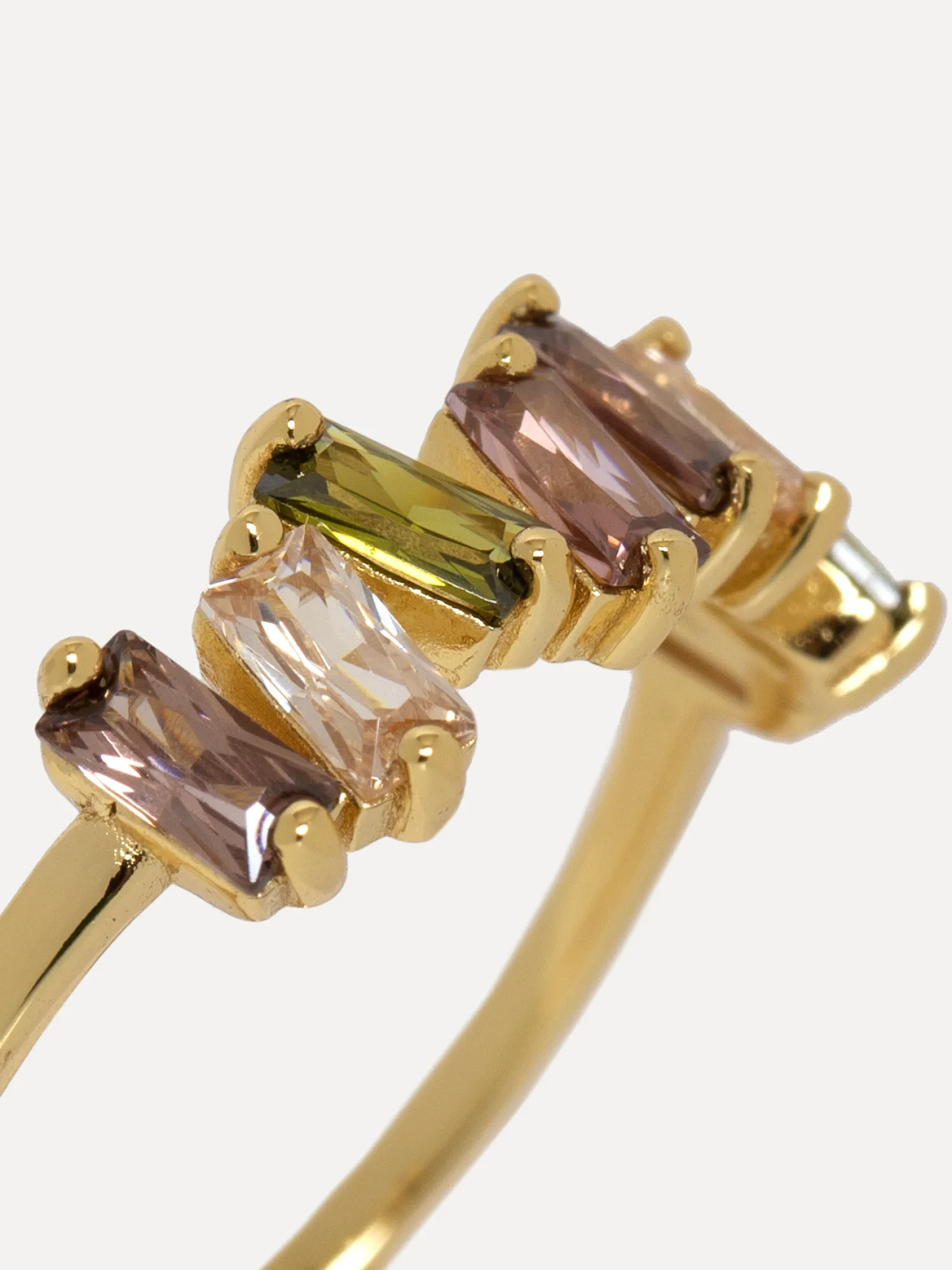 Online Les Soeurs Ring Chloe Baguette Multi Gold