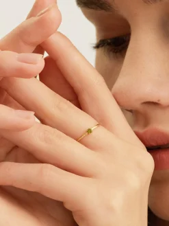 Hot Les Soeurs Ring Chloe Moodstone Khaki Gold