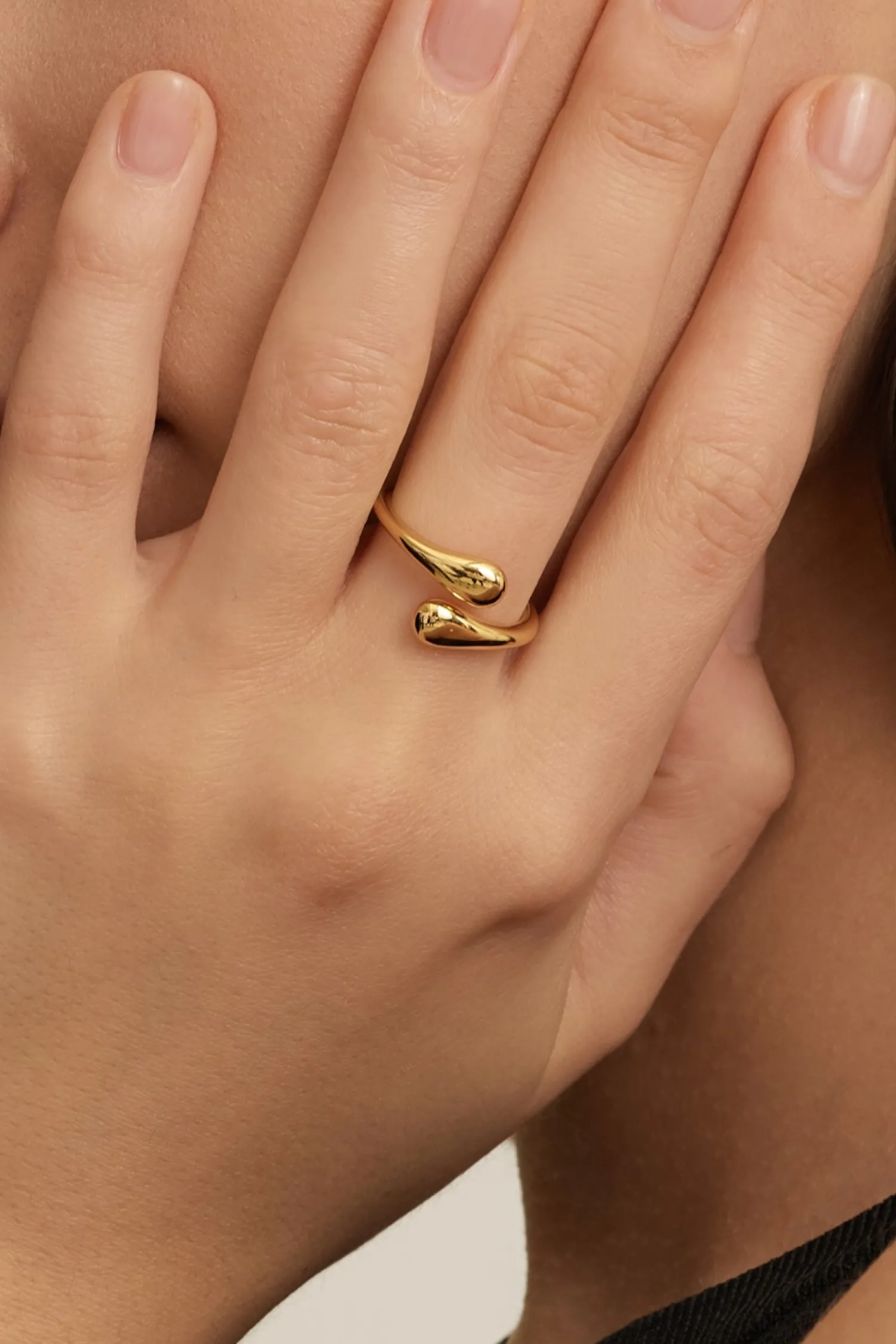 Cheap Les Soeurs Ring Gilda Waterdrops Gold