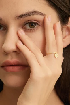 Discount Les Soeurs Ring Ginette Coin Gold