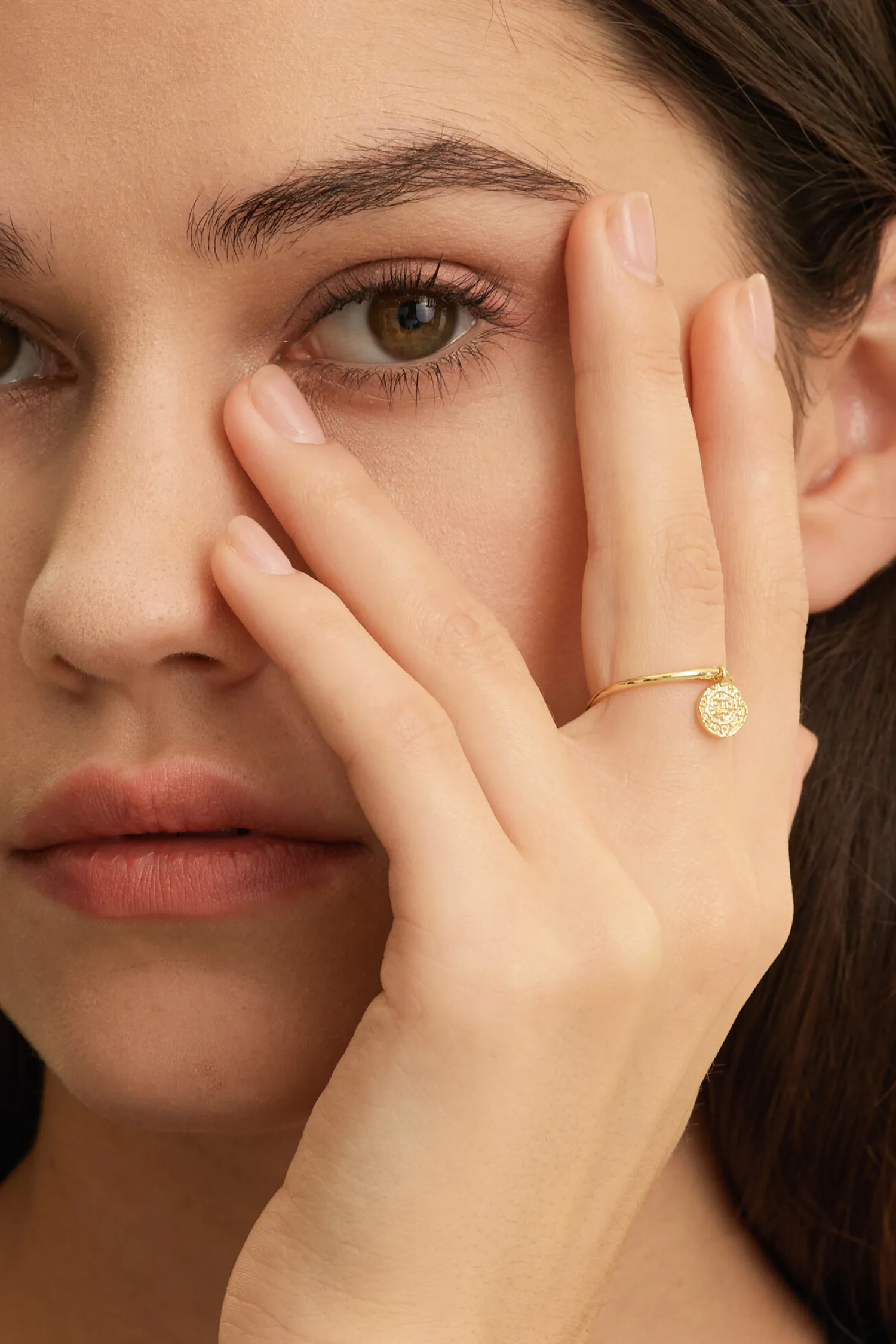 Discount Les Soeurs Ring Ginette Coin Gold