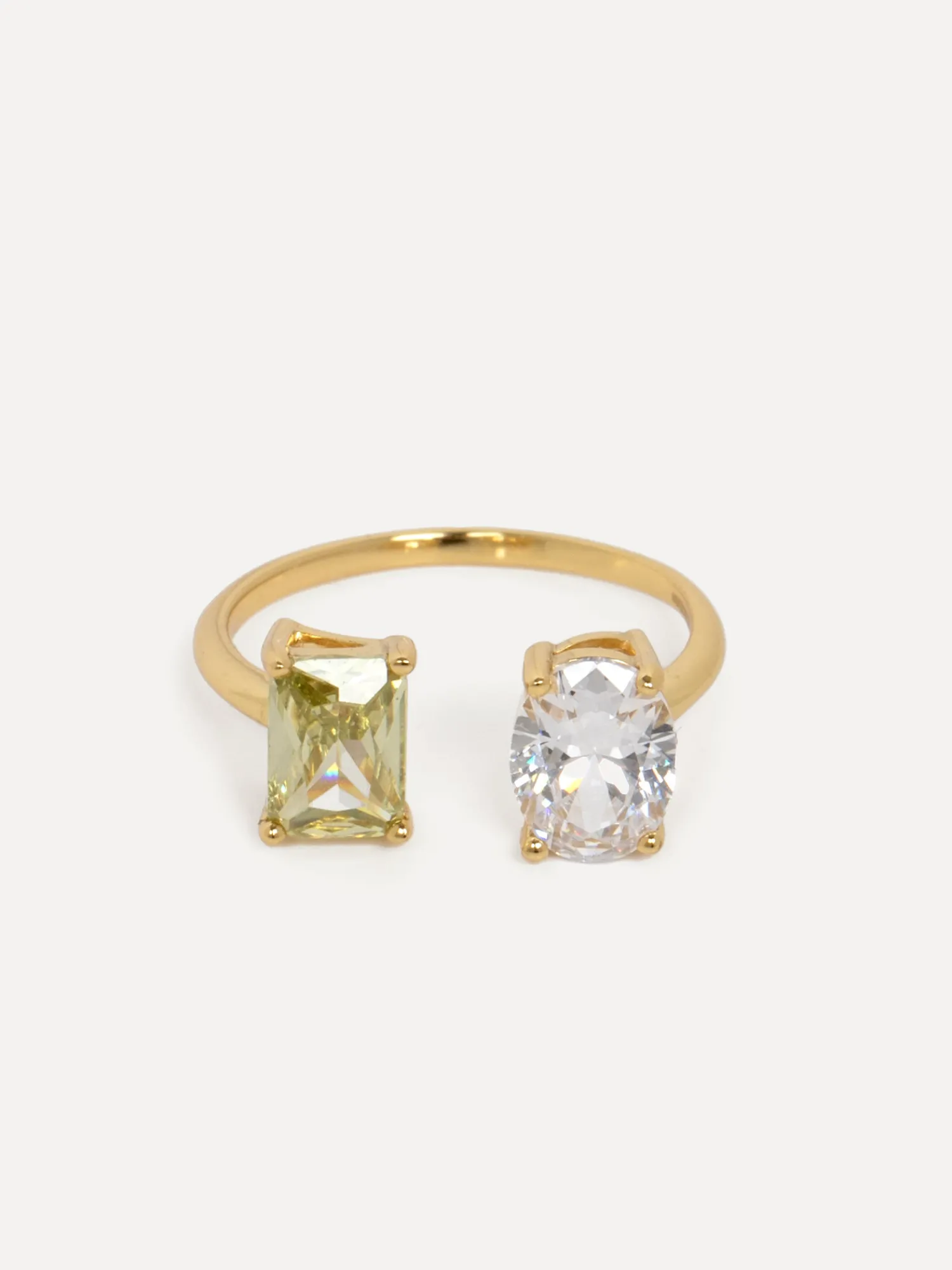 Best Les Soeurs Ring Gioia Double Gem Gold