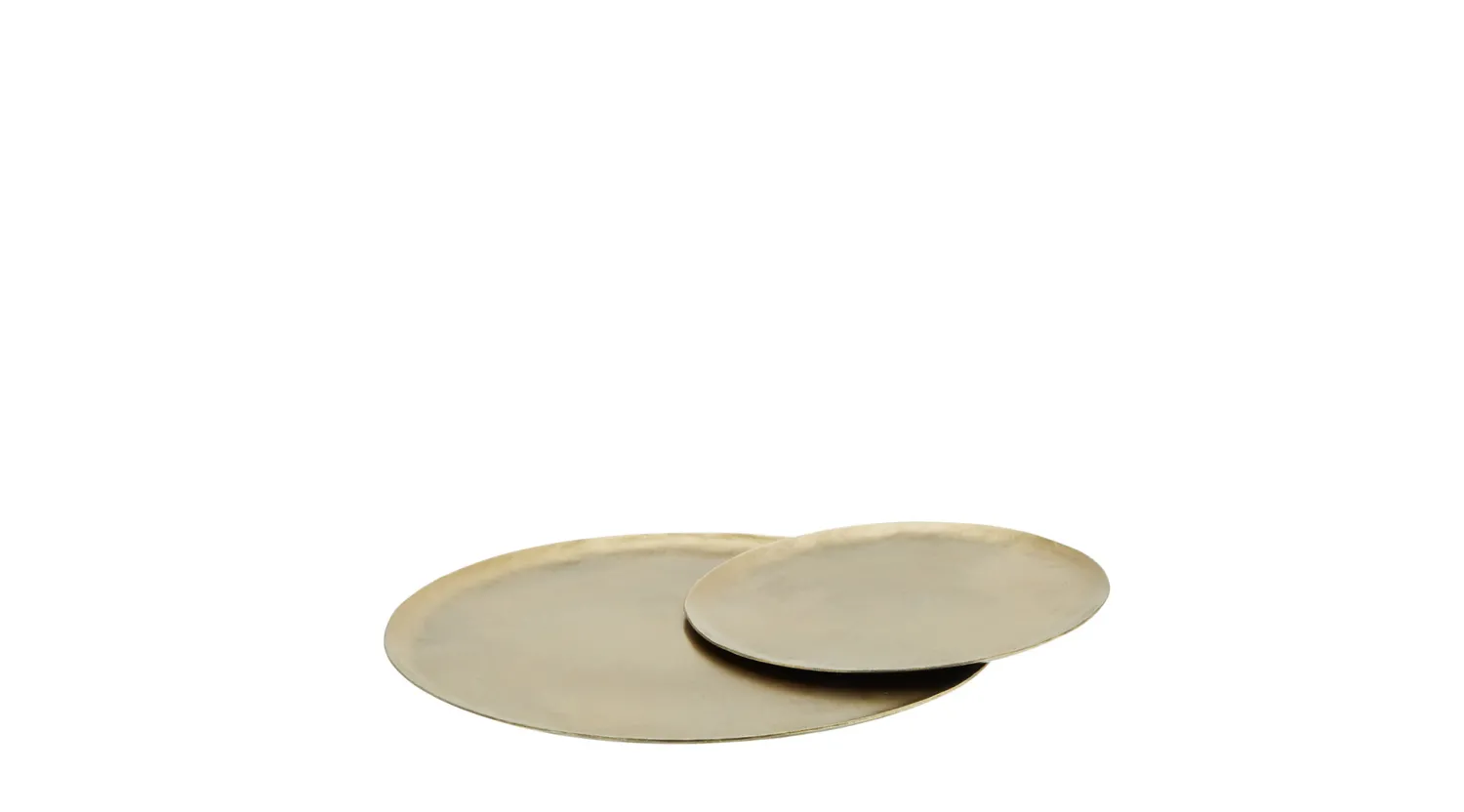 Outlet Madam Stoltz Ronde Ijzeren Schaaltjes Gold