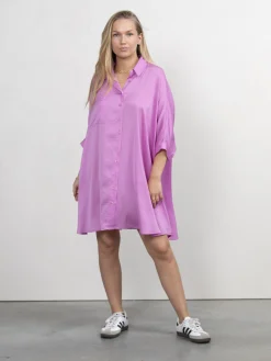 Cheap Les Soeurs Satijn Blousejurk Mason Lila