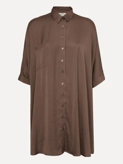 Discount Les Soeurs Satijn Blousejurk Mason Brown