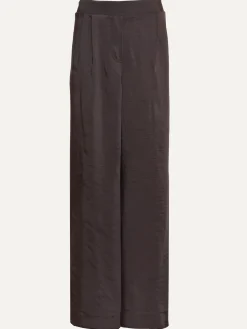 Sale Les Soeurs Satijn Rechte Broek Adele Dark Brown