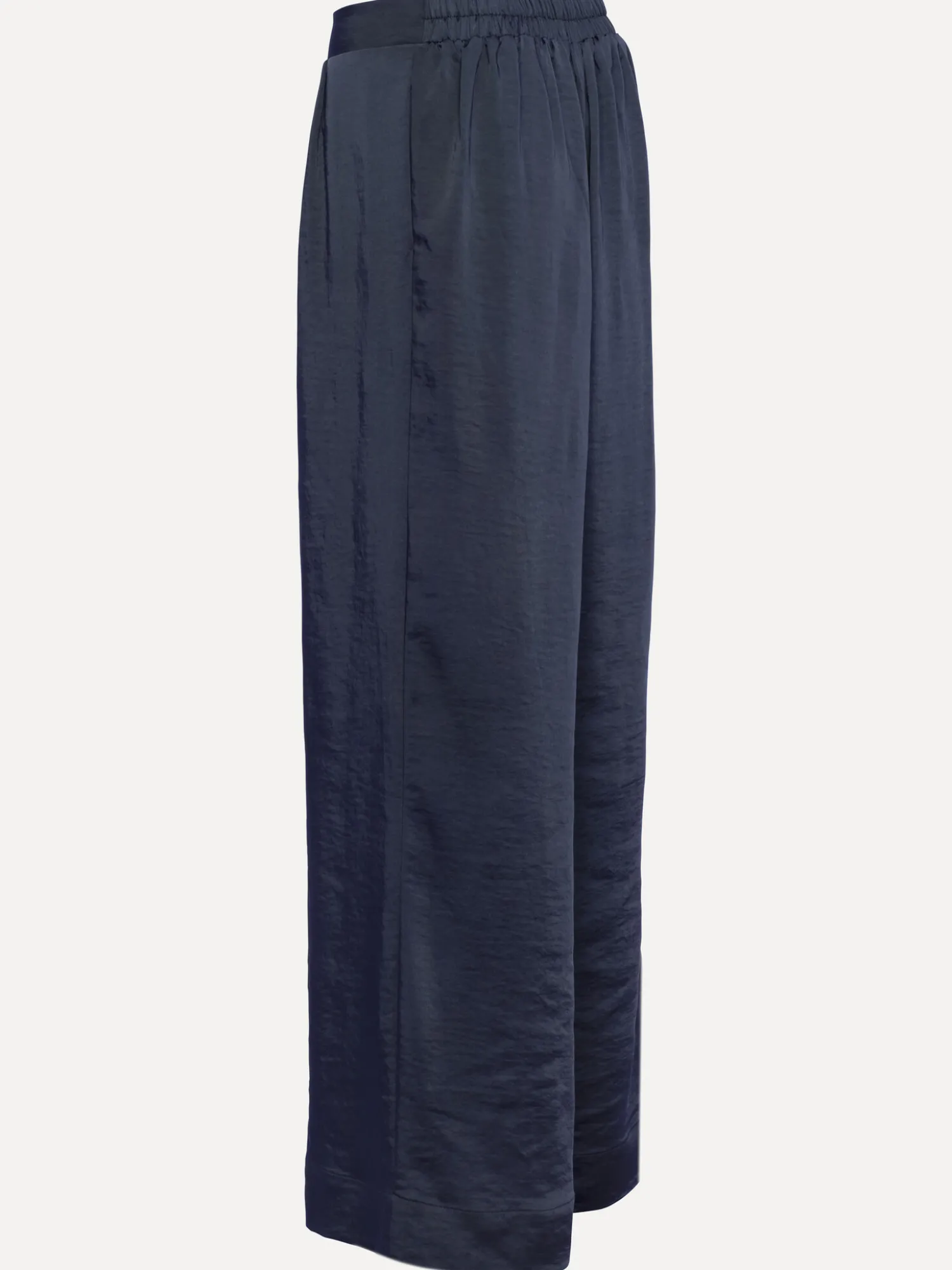 Clearance Les Soeurs Satijn Rechte Broek Adele Navy