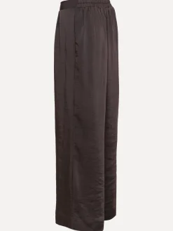 Sale Les Soeurs Satijn Rechte Broek Adele Dark Brown