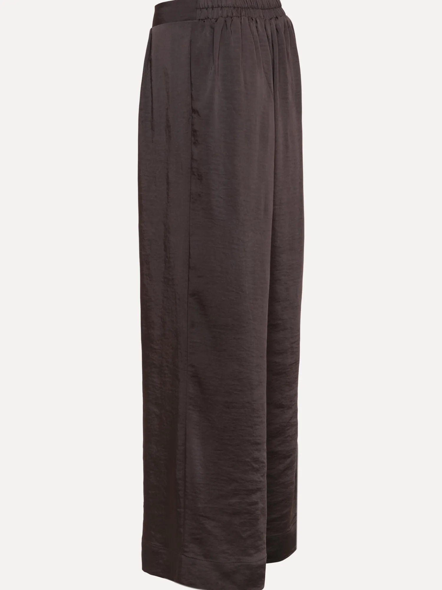 Sale Les Soeurs Satijn Rechte Broek Adele Dark Brown