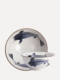 Store Gusta Schaaltje Koi Blauw/Wit