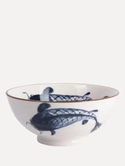 Store Gusta Schaaltje Koi Blauw/Wit