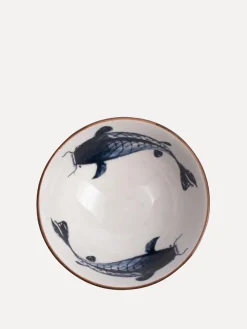 Store Gusta Schaaltje Koi Blauw/Wit