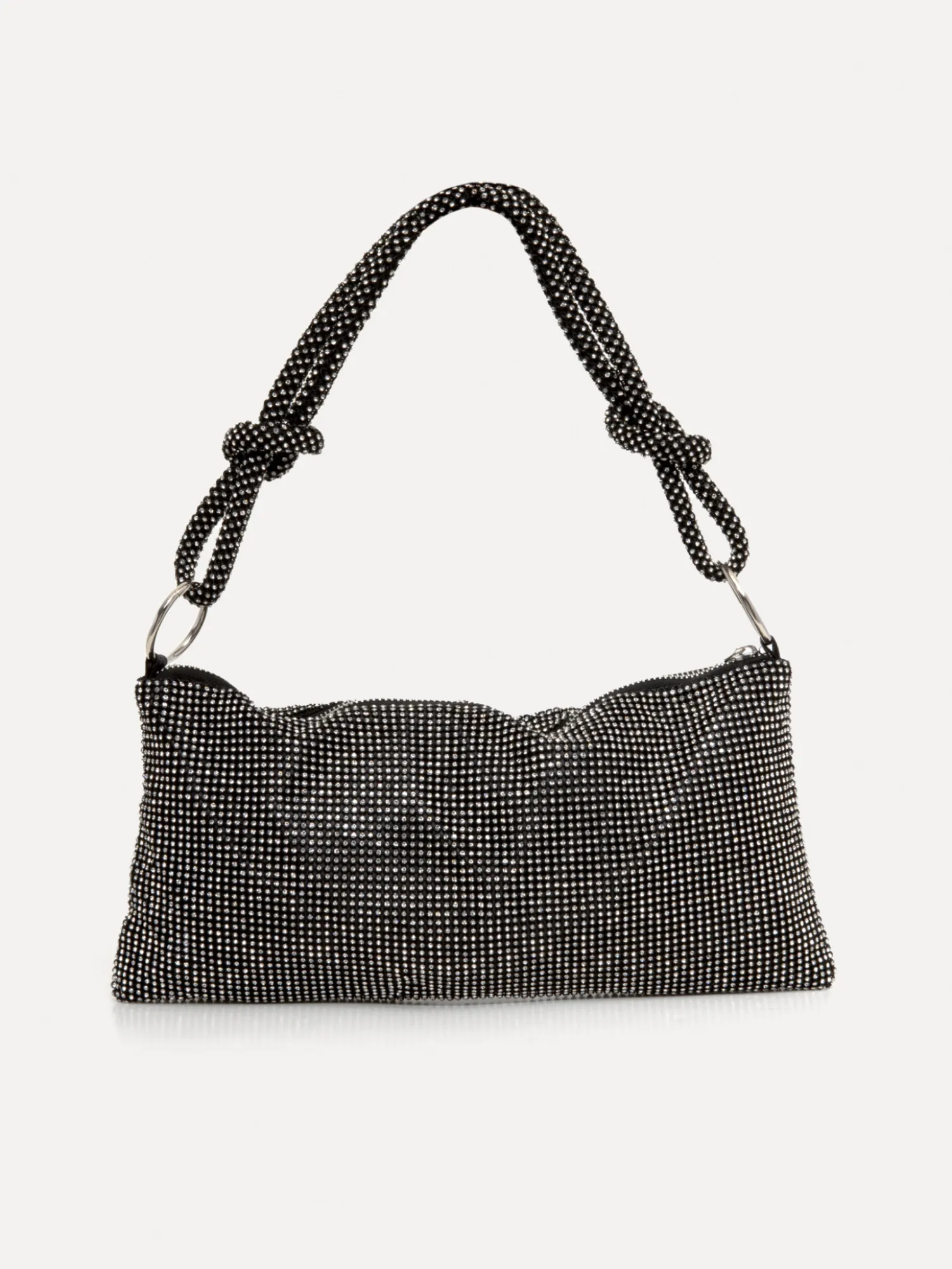 Hot Le Marais Schoudertas Yuna Black/Silver Strass