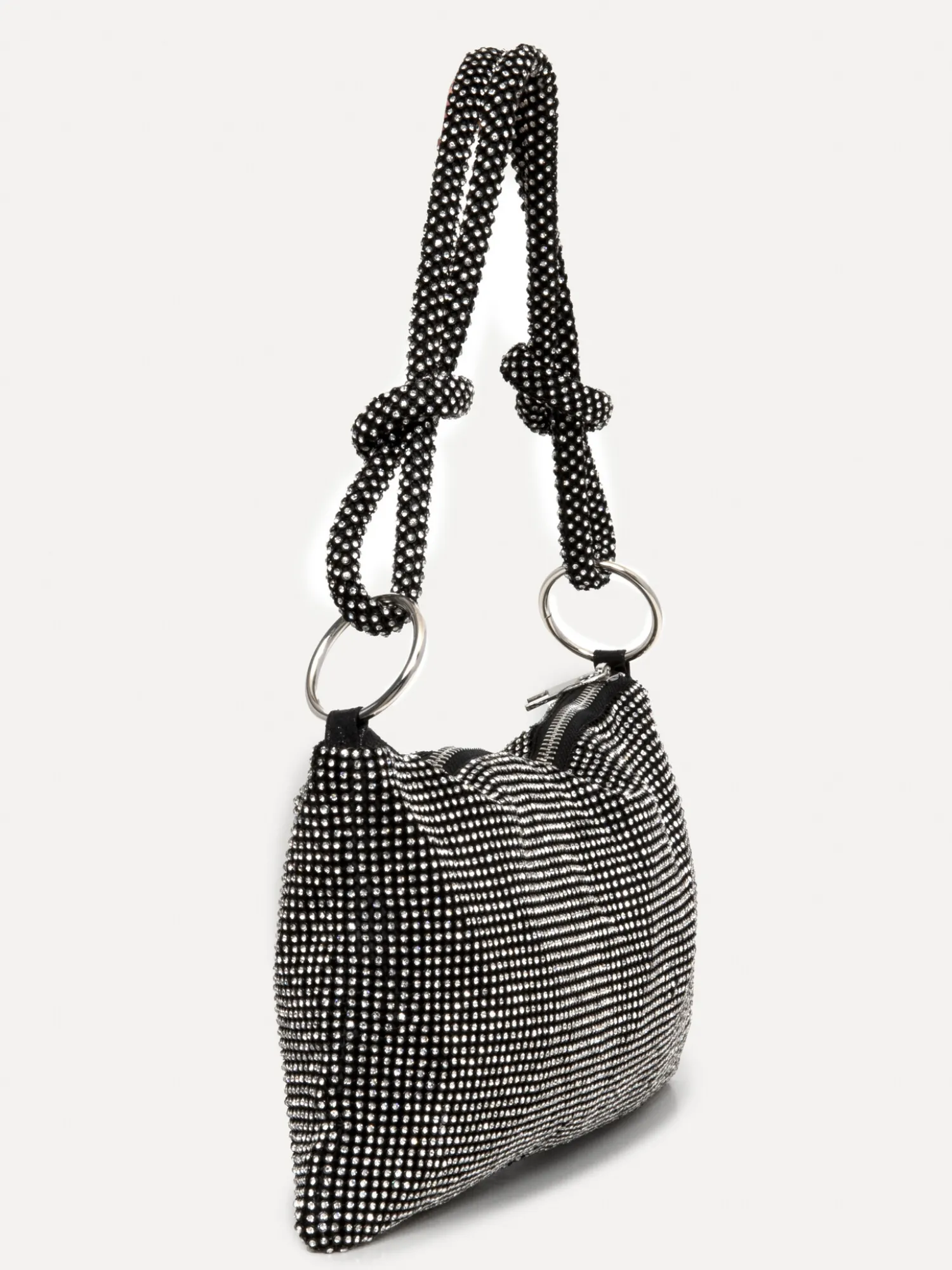 Hot Le Marais Schoudertas Yuna Black/Silver Strass