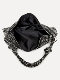 Hot Le Marais Schoudertas Yuna Black/Silver Strass