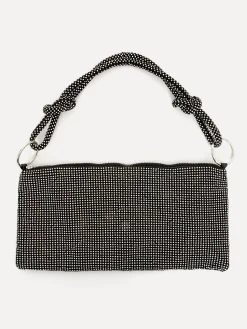 Hot Le Marais Schoudertas Yuna Black/Silver Strass