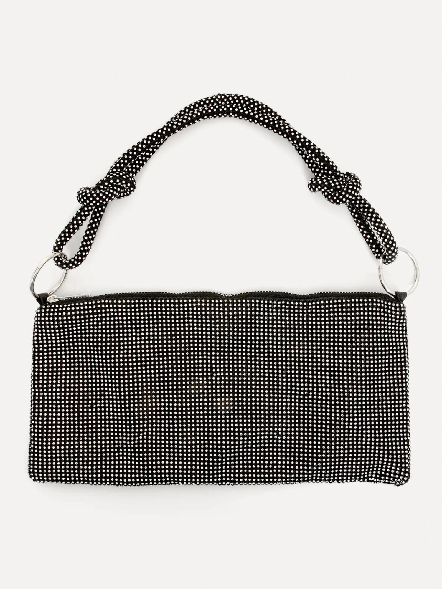 Hot Le Marais Schoudertas Yuna Black/Silver Strass