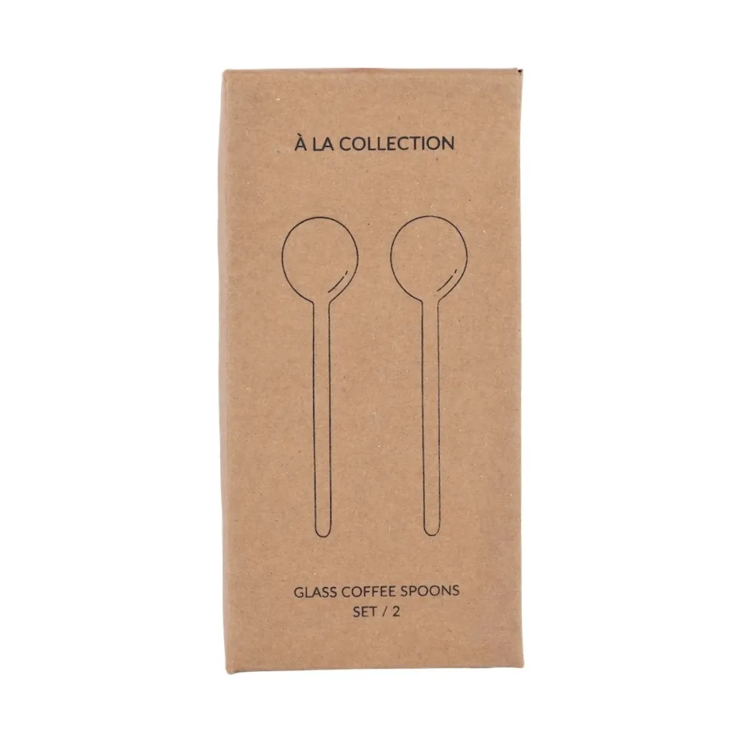 Discount à La Collection Set Van Twee Glazen Lepeltjes Mustard