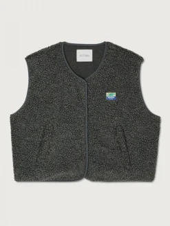 New American Vintage Shearling Vest Hoktown Anthracite Chine
