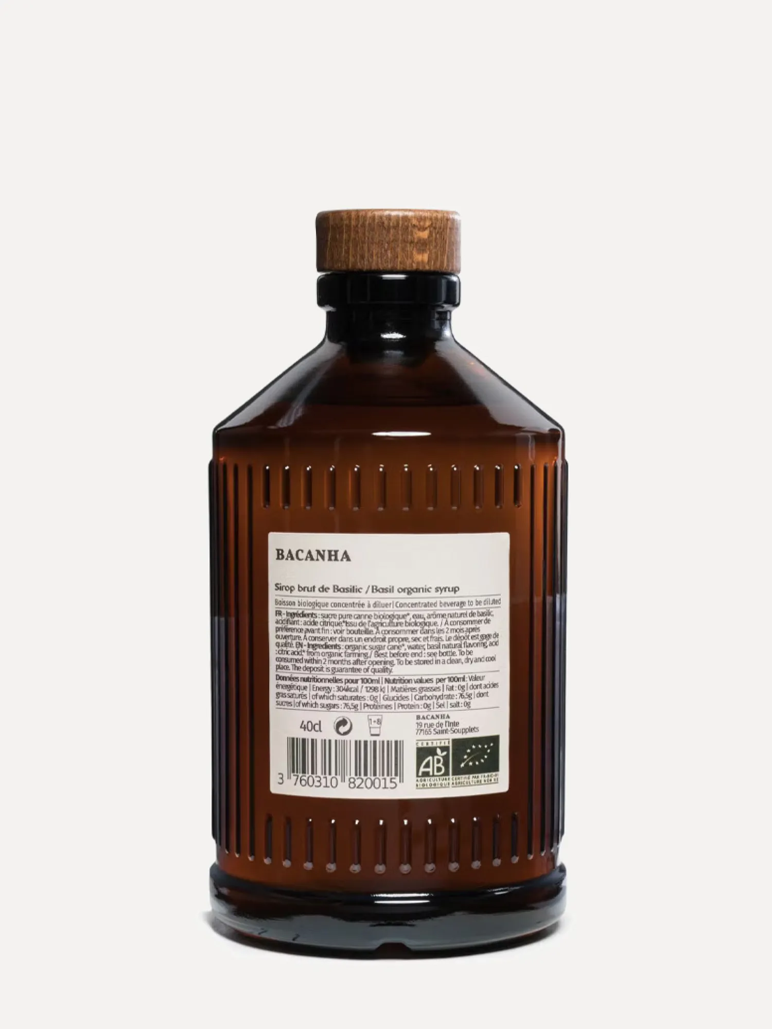 Sale Bacanha Siroop Brut De Basilic