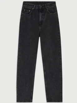 New American Vintage Straight Fit Jeans Yopday Black Poivre Sel