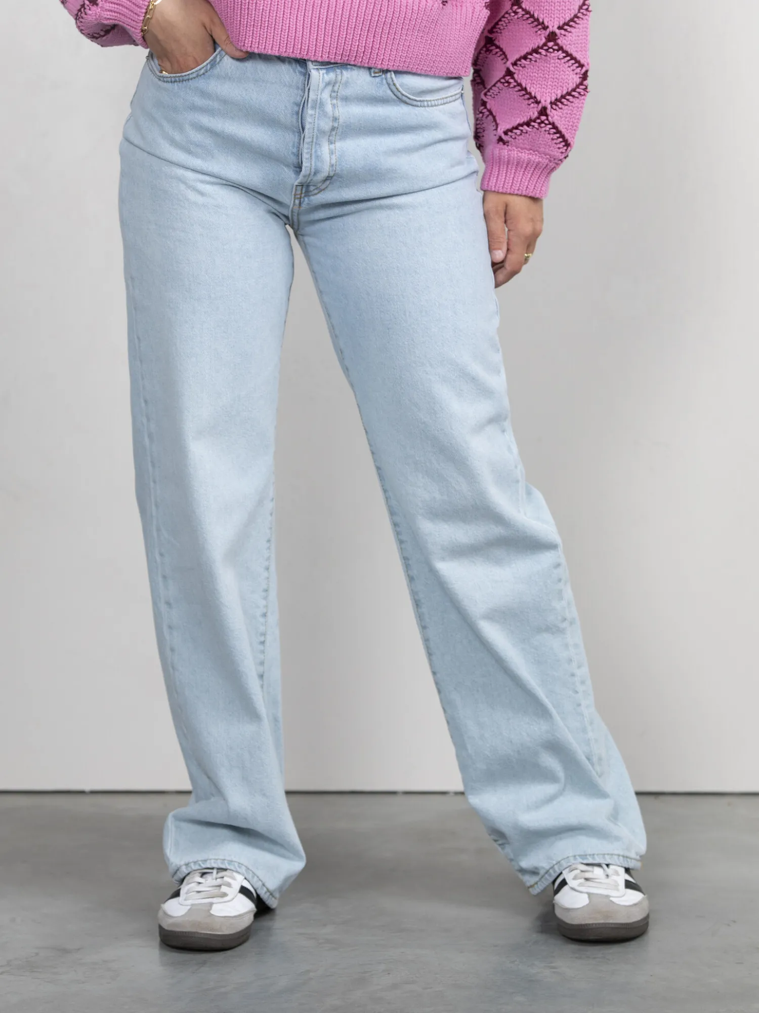Sale Les Soeurs Straight-Fit Jeans Jodie Light Blue
