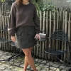 Shop Le Marais Tetra Longsleeve T-Shirt Aya Brown