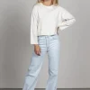 Outlet American Vintage T-Shirt Bozy Creme/Chin