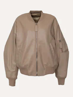 Store Le Marais Vegan Leren Bomber Noa Beige