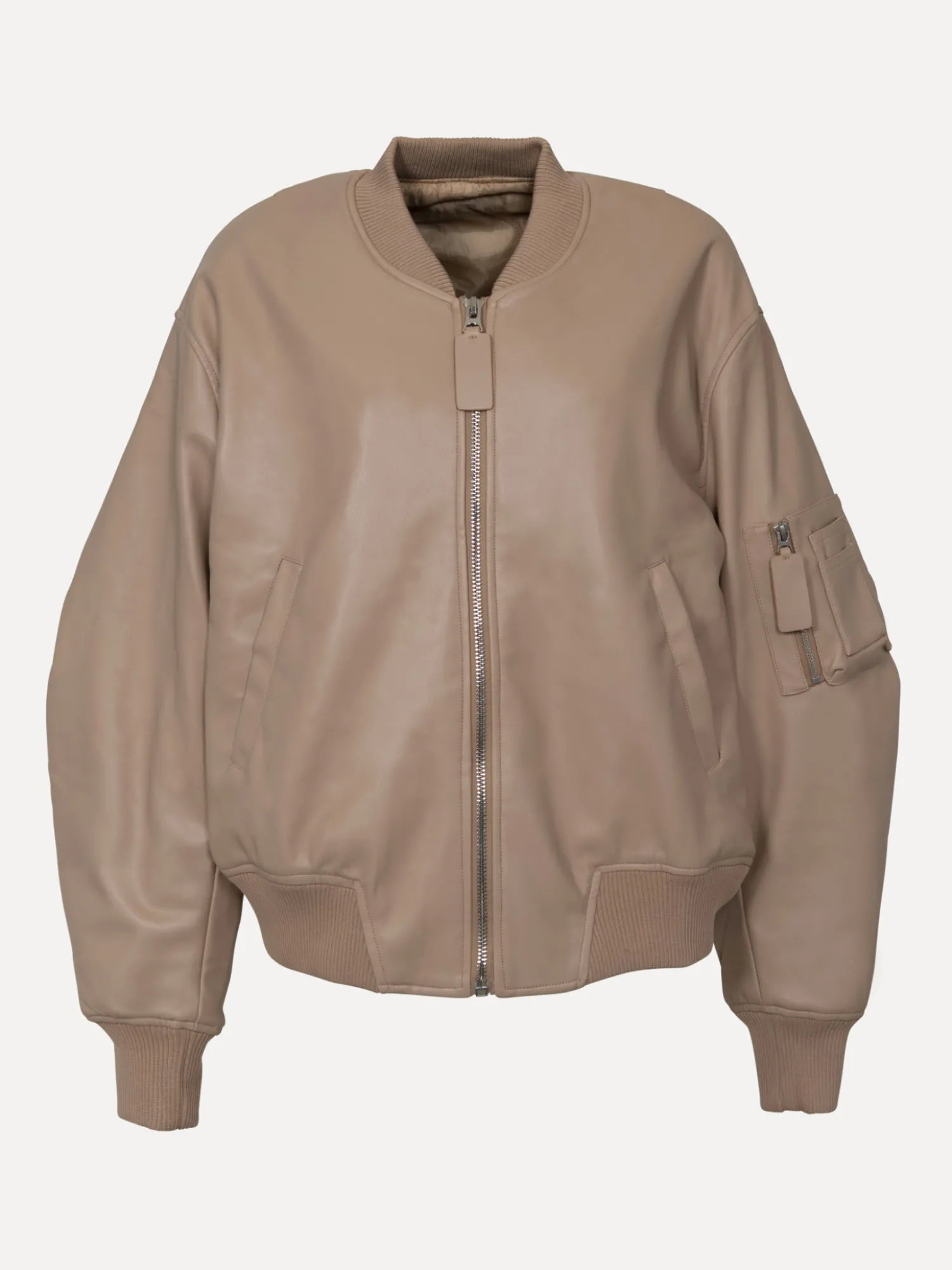 Store Le Marais Vegan Leren Bomber Noa Beige