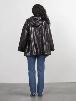 Fashion Les Soeurs Vegan Leren Jas Violet Dark Brown