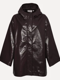 Fashion Les Soeurs Vegan Leren Jas Violet Dark Brown