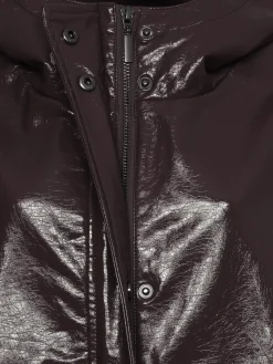 Fashion Les Soeurs Vegan Leren Jas Violet Dark Brown