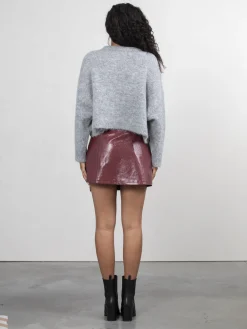 Flash Sale Les Soeurs Vegan Leren Mini Rok Avery Bordeaux