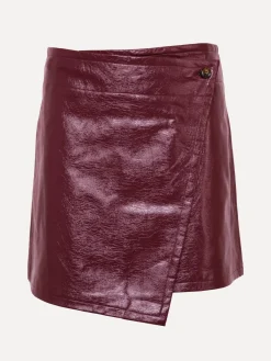 Flash Sale Les Soeurs Vegan Leren Mini Rok Avery Bordeaux
