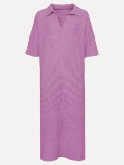 New Le Marais Wafel Gebreide Jurk Kimo Marsala