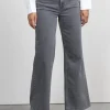 Flash Sale Selected Wide Fit Jeans Eloise Light Grey Denim