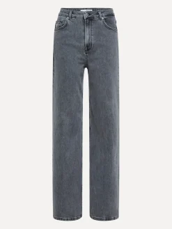 Flash Sale Selected Wide Fit Jeans Eloise Light Grey Denim