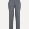 Best Selected Wide Leg Broek Myla Medium Grey Melange