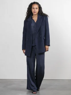 Clearance Les Soeurs Wollen Blazer Alissa Navy