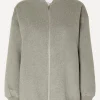 New Selected Wollen Bomber Celine Grey Melange