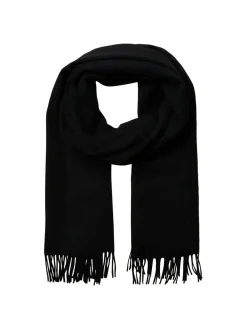 Outlet Selected Wollen Sjaal Time Black