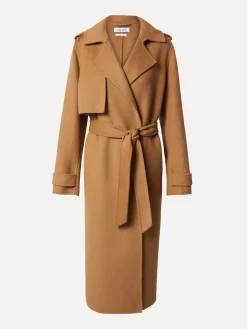 Clearance Edited Wollen Trenchcoat Julianne Tigers Eye