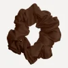 Online Les Soeurs Zijden Scrunchie Brown