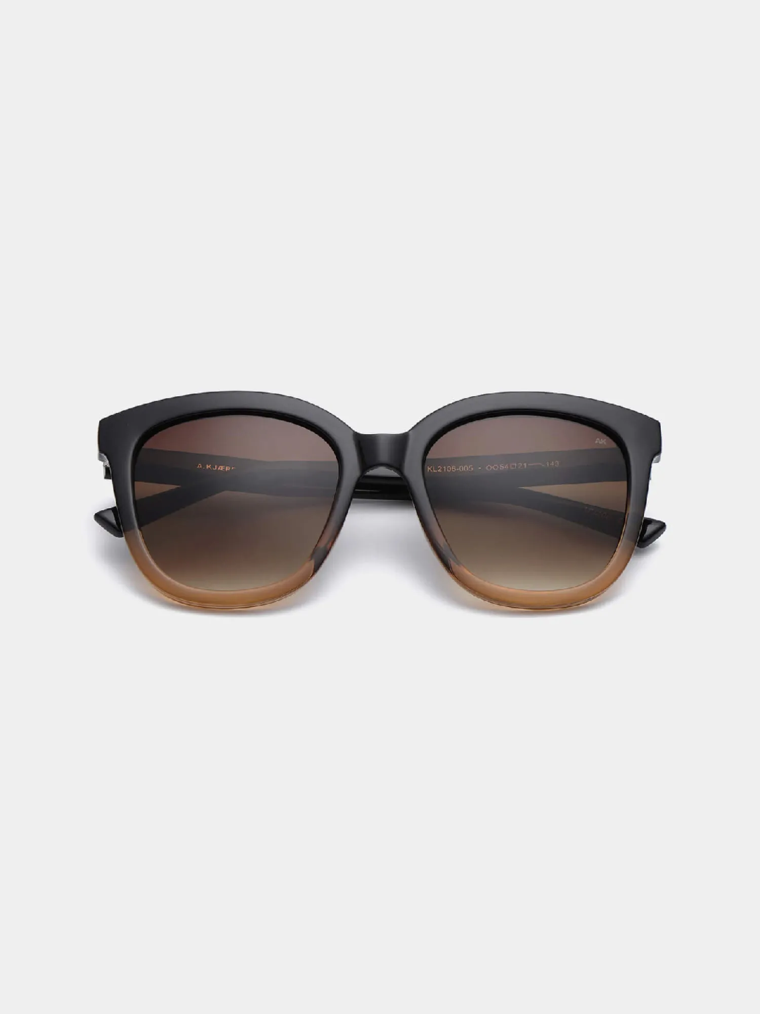 Discount A.Kjaerbede Zonnebril Billy Black/Brown Transparent