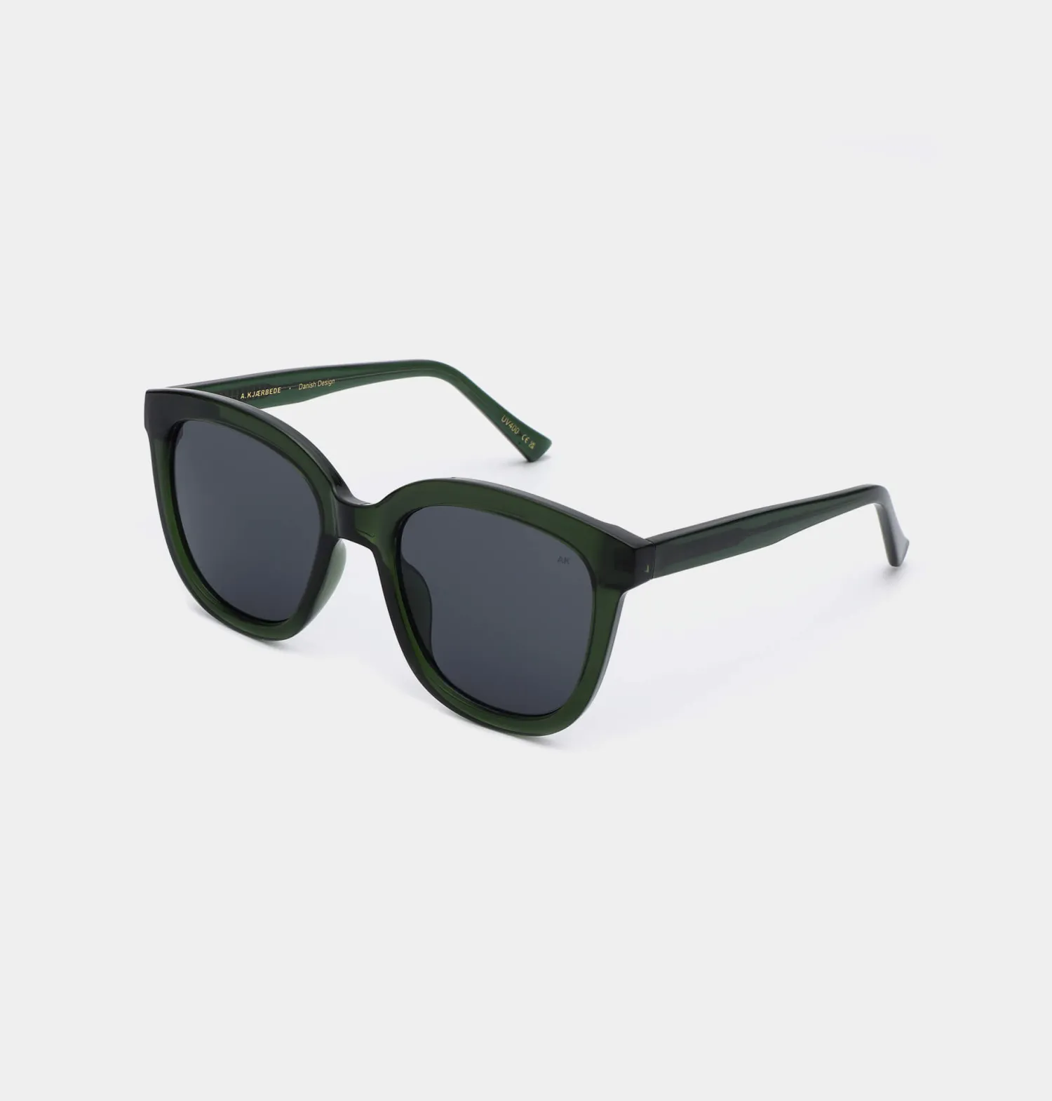 Discount A.Kjaerbede Zonnebril Billy Dark Green Transparent